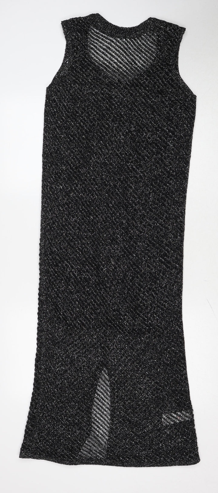 Marks and Spencer Womens Black Cotton Bodycon Size S Round Neck Pullover