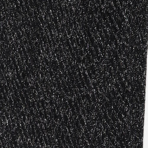 Marks and Spencer Womens Black Cotton Bodycon Size S Round Neck Pullover