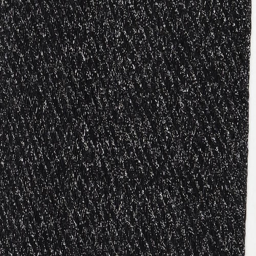 Marks and Spencer Womens Black Cotton Bodycon Size S Round Neck Pullover