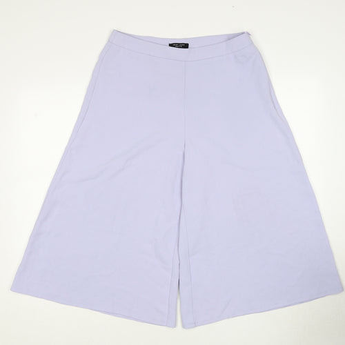 New Look Womens Purple Polyester Trousers Size 12 Regular Zip