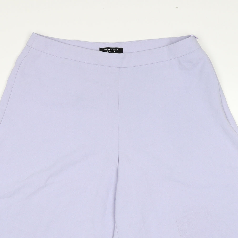 New Look Womens Purple Polyester Trousers Size 12 Regular Zip