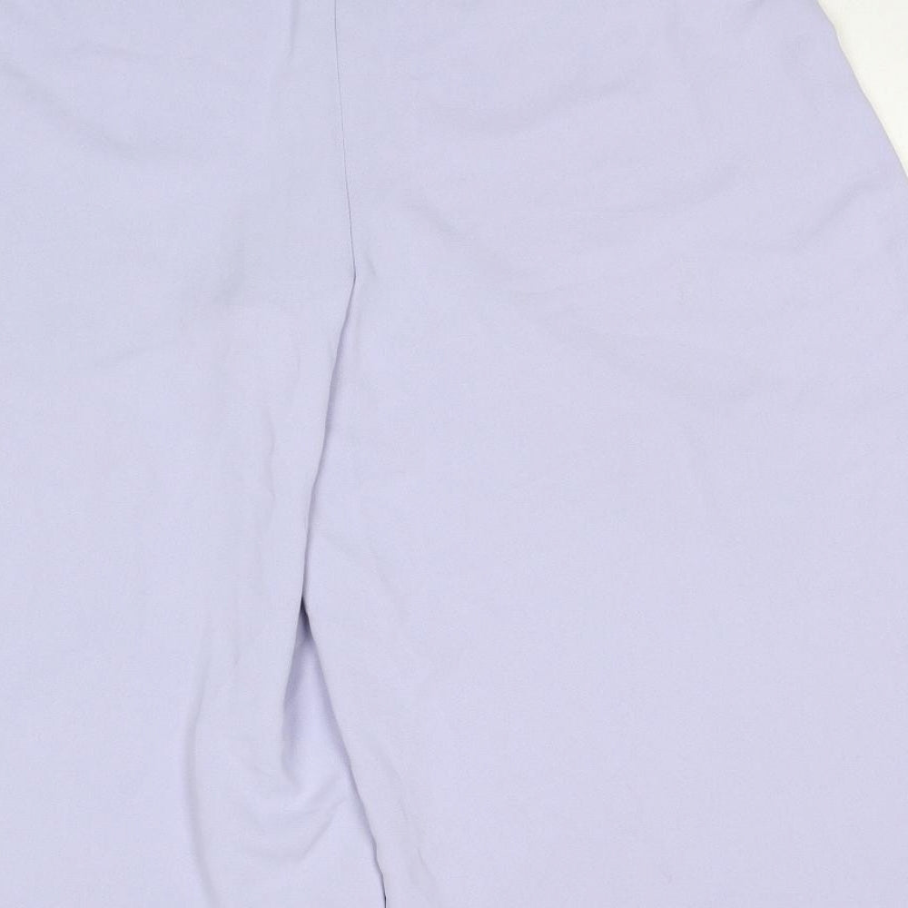 New Look Womens Purple Polyester Trousers Size 12 Regular Zip