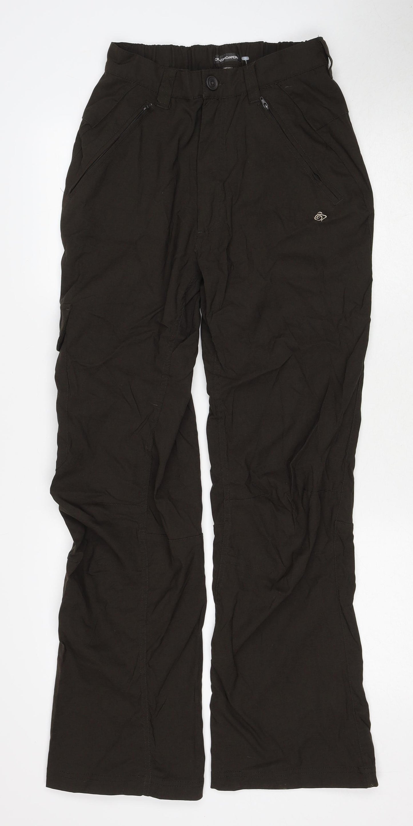 Craghoppers Mens Brown Polyester Rain Trousers Trousers Size 30 in Regular Pullover - Hiking/Walking Trousers