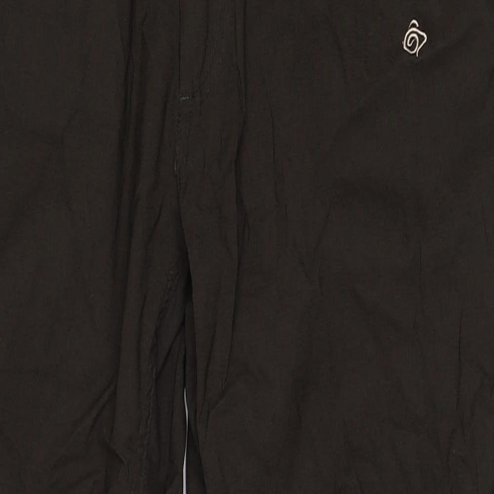Craghoppers Mens Brown Polyester Rain Trousers Trousers Size 30 in Regular Pullover - Hiking/Walking Trousers