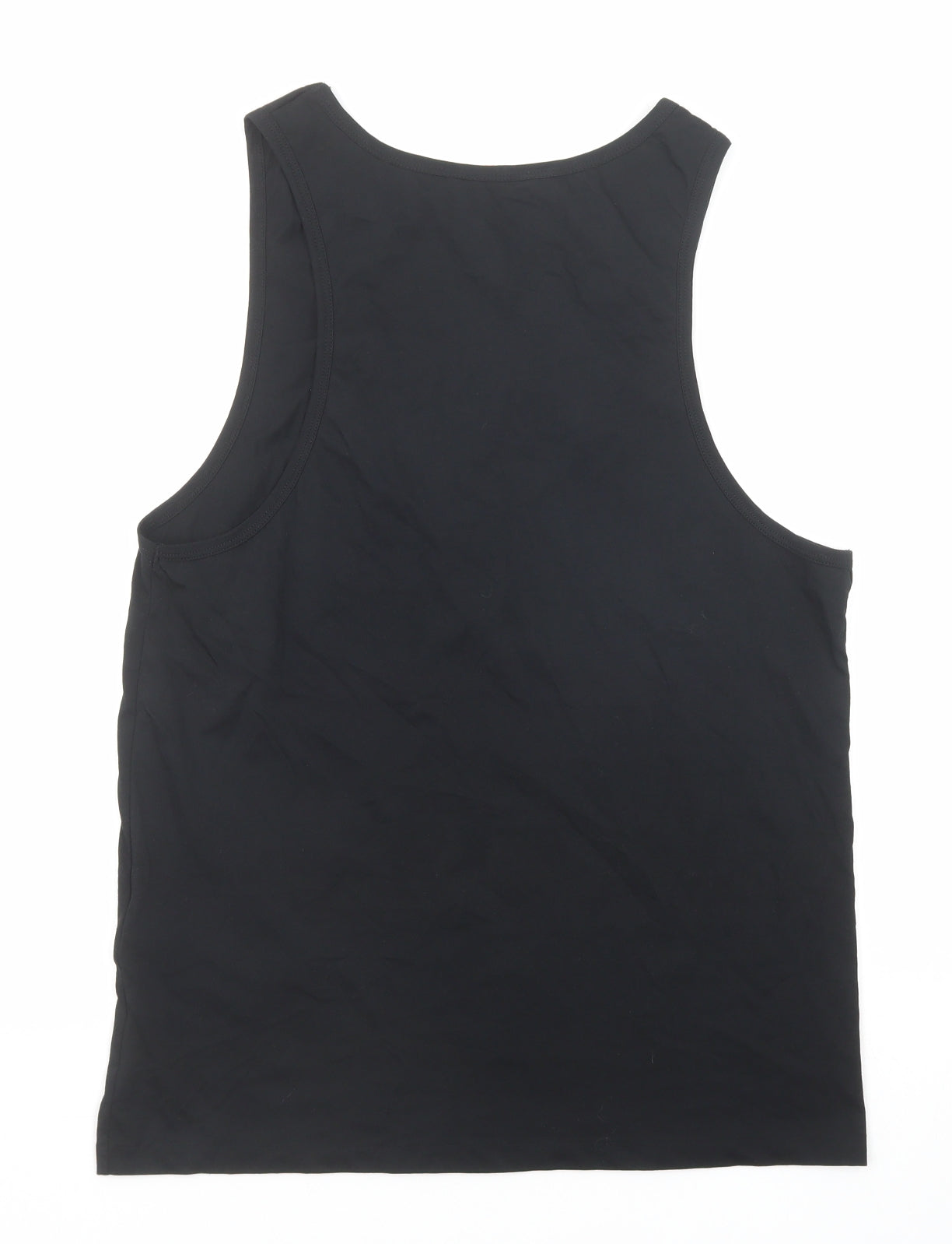 AllSaints Mens Black Cotton T-Shirt Size M Round Neck
