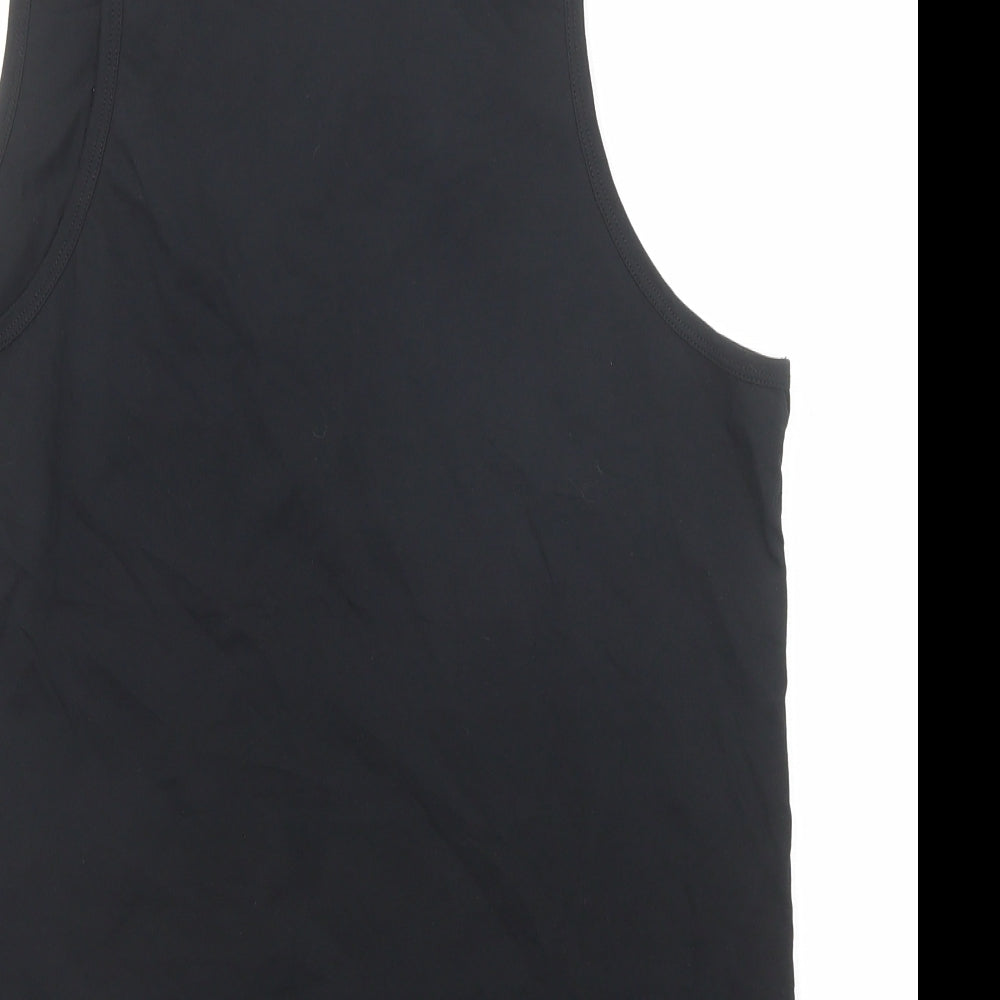 AllSaints Mens Black Cotton T-Shirt Size M Round Neck