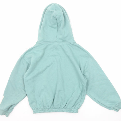 Zara Girls Blue Polyester Pullover Hoodie Size 13-14 Years Pullover