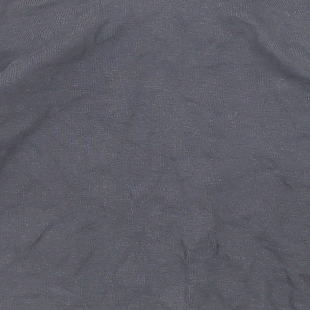 Zara Boys Grey Polyester Basic Polo Size 2-3 Years Collared Snap