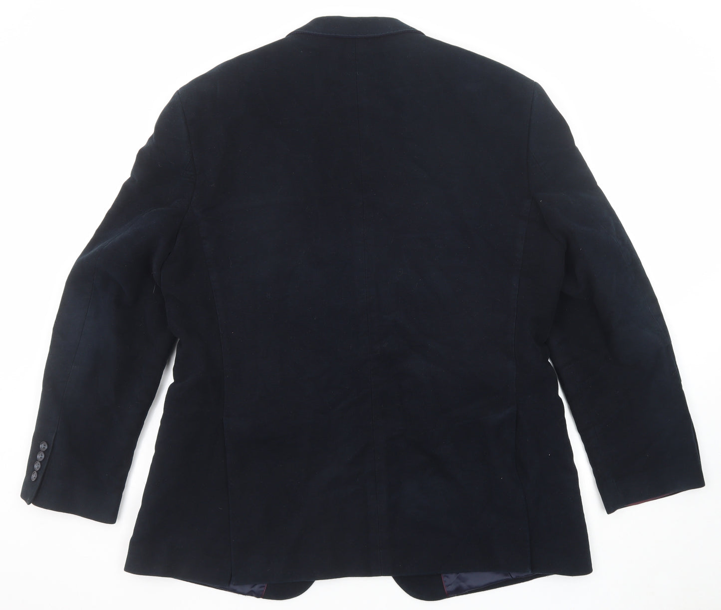 John Lewis Mens Blue Cotton Jacket Suit Jacket Size 46 Regular