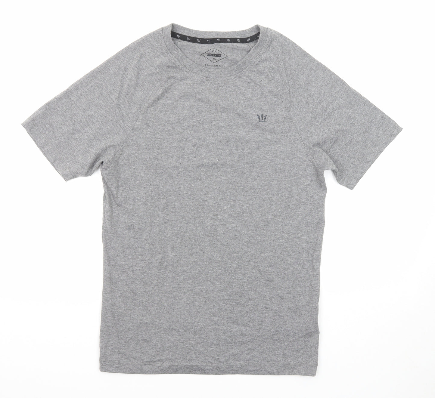 NEXT Mens Grey Cotton T-Shirt Size XS Round Neck