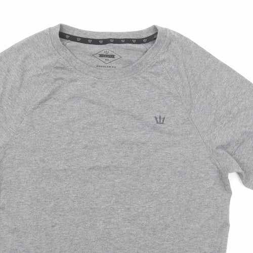 NEXT Mens Grey Cotton T-Shirt Size XS Round Neck
