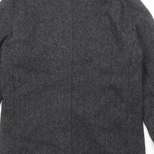 NEXT Mens Grey Herringbone Jacket Size M Zip