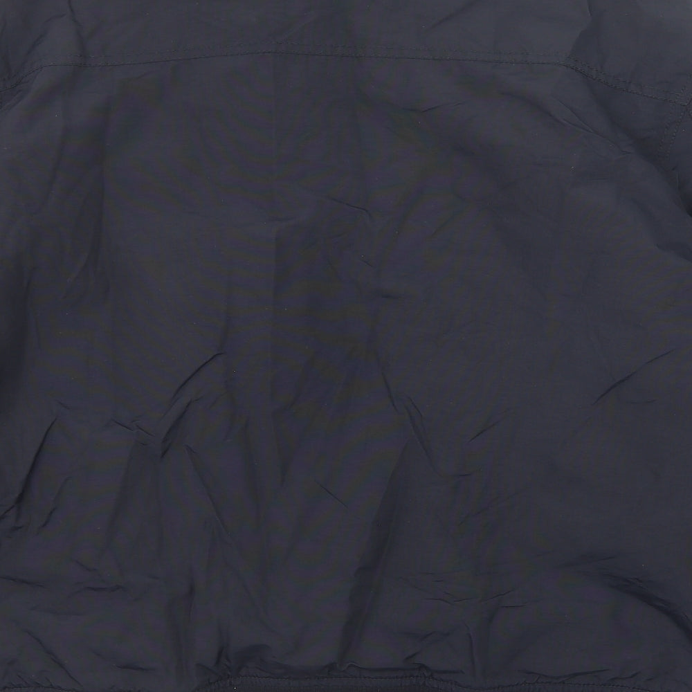 Maine New England Mens Blue Bomber Jacket Jacket Size L Zip