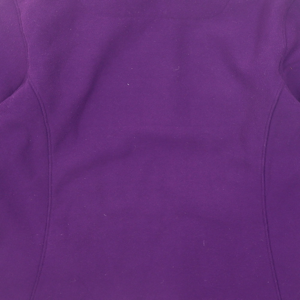 Karrimor Womens Purple Polyester Pullover Sweatshirt Size 12 Zip