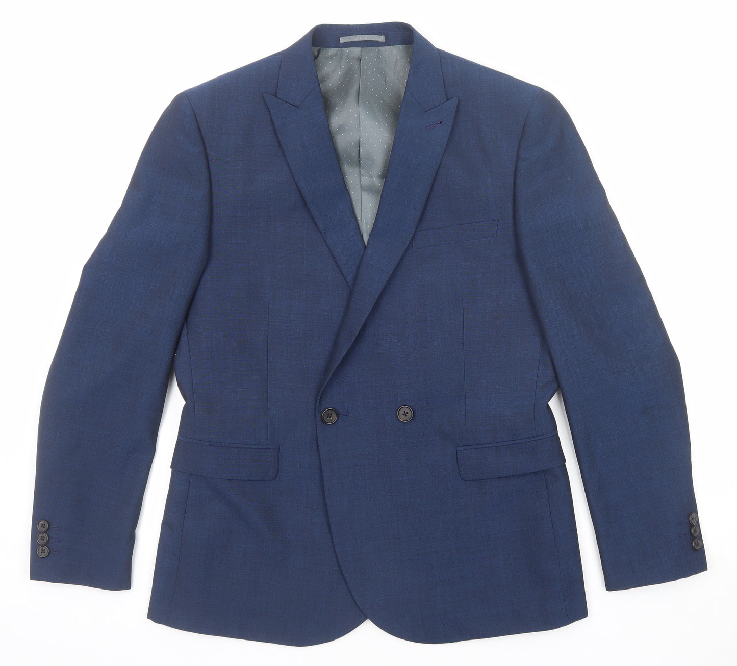 NEXT Mens Blue Wool Jacket Suit Jacket Size 40 Regular