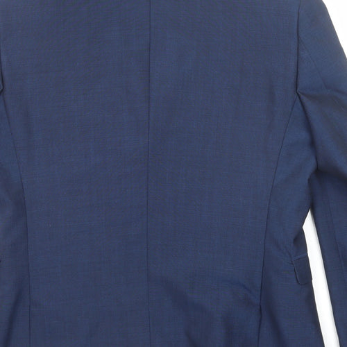NEXT Mens Blue Wool Jacket Suit Jacket Size 40 Regular