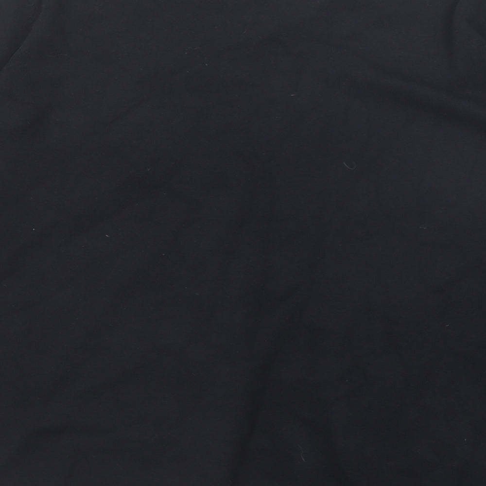 Marks and Spencer Boys Black V-Neck Acrylic Pullover Jumper Size 14-15 Years Pullover