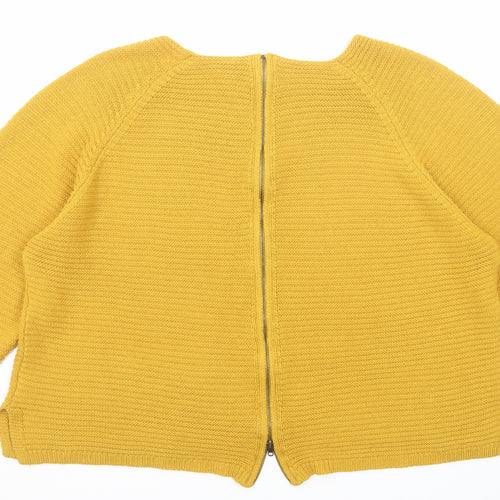 Intuition Womens Yellow Round Neck Acrylic Pullover Jumper Size 22 - Size 22-24