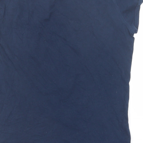 Disney Womens Blue Cotton Basic T-Shirt Size 6 Round Neck - Dumbo