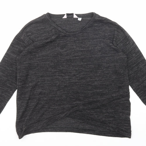 Dorothy Perkins Womens Black Round Neck Polyester Pullover Jumper Size 8