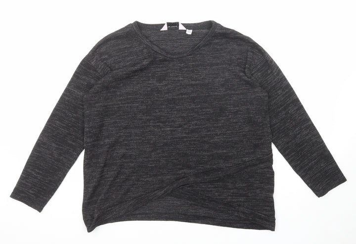 Dorothy Perkins Womens Black Round Neck Polyester Pullover Jumper Size 8