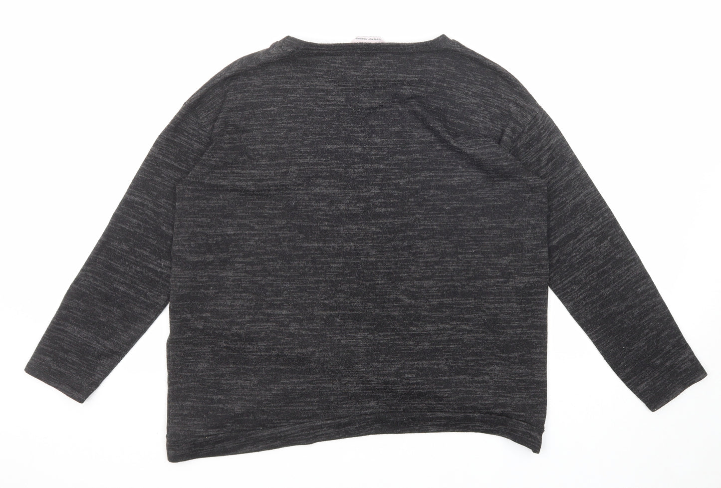 Dorothy Perkins Womens Black Round Neck Polyester Pullover Jumper Size 8