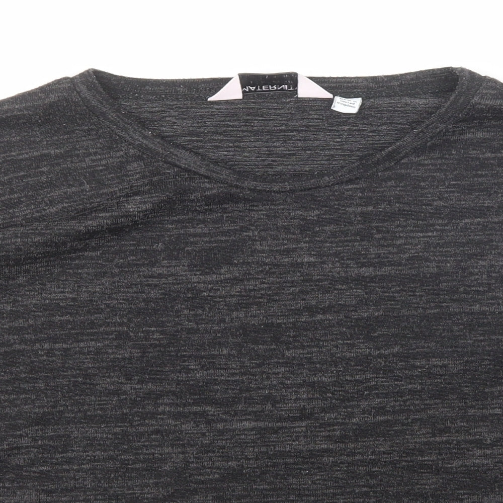 Dorothy Perkins Womens Black Round Neck Polyester Pullover Jumper Size 8
