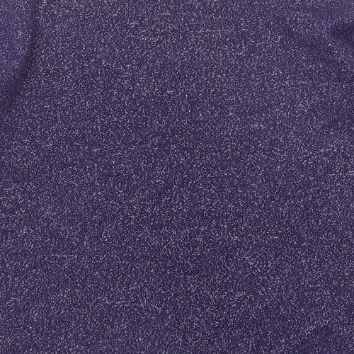 Windsmoor Womens Purple Round Neck Viscose Pullover Jumper Size S