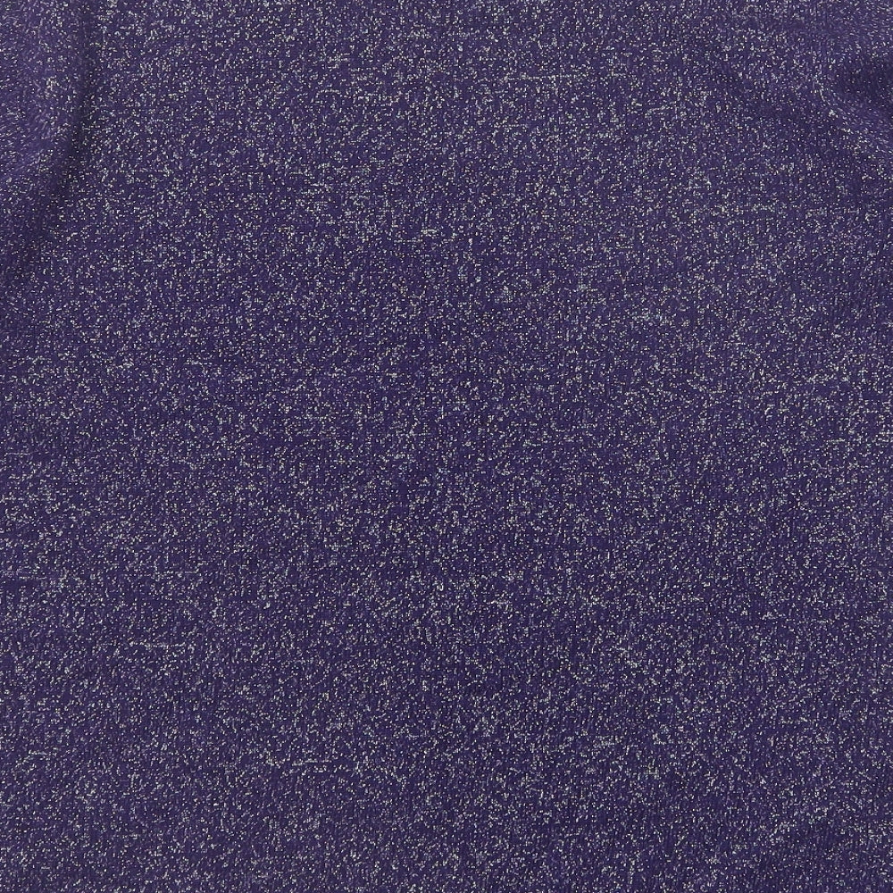 Windsmoor Womens Purple Round Neck Viscose Pullover Jumper Size S
