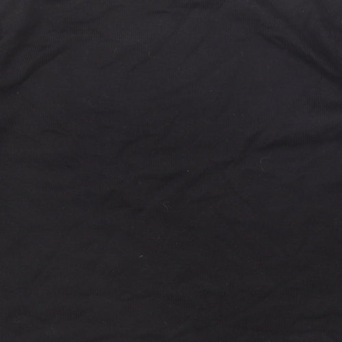 Casamia Womens Black Round Neck Geometric Acrylic Pullover Jumper Size M
