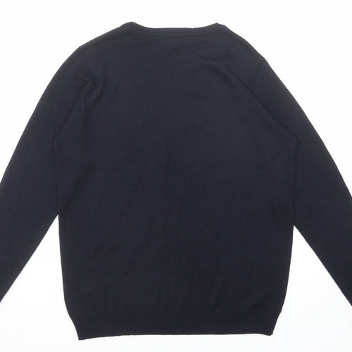Dorothy Perkins Womens Blue Round Neck Acrylic Pullover Jumper Size 14 - Robin