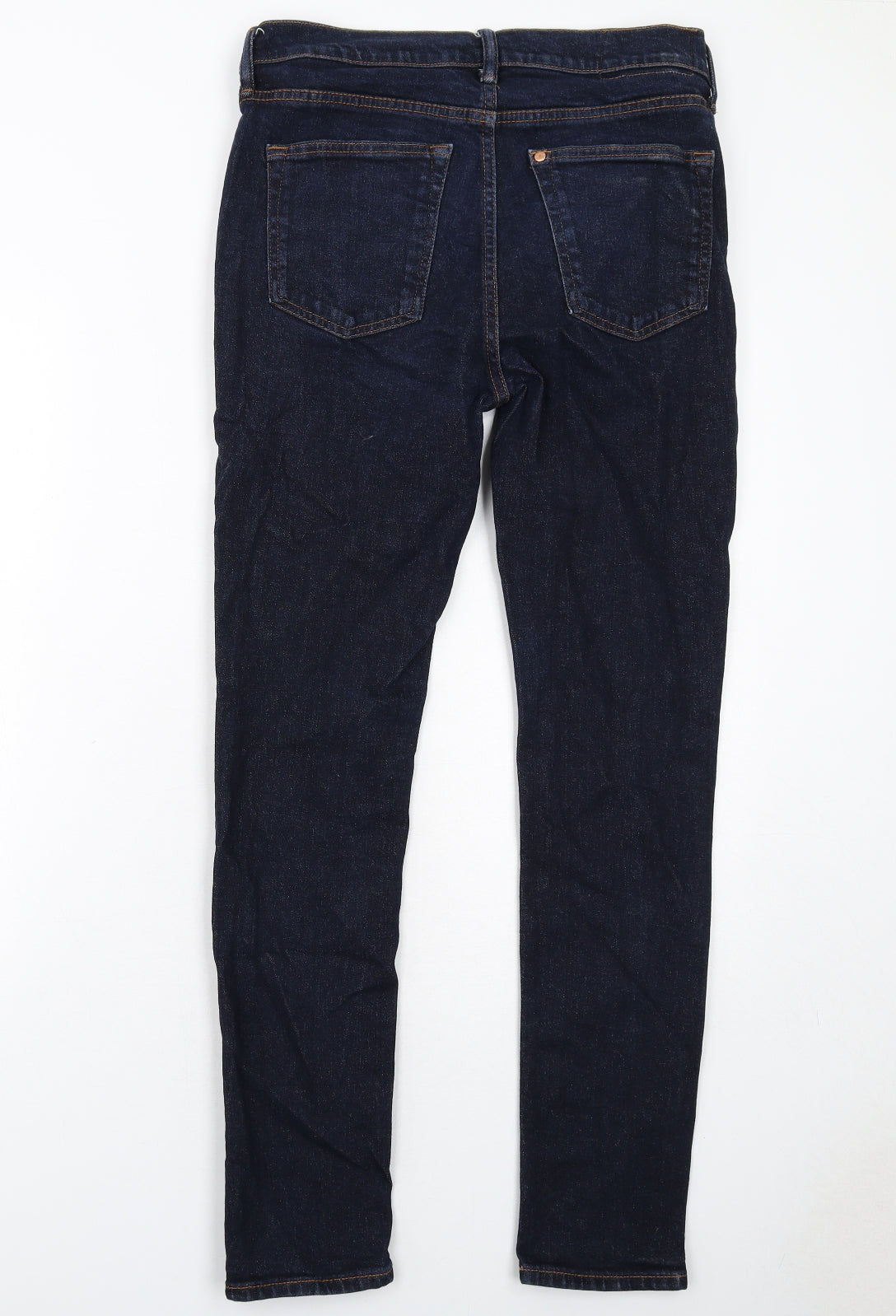 H&M Mens Blue Cotton Skinny Jeans Size 32 in L32 in Regular Zip