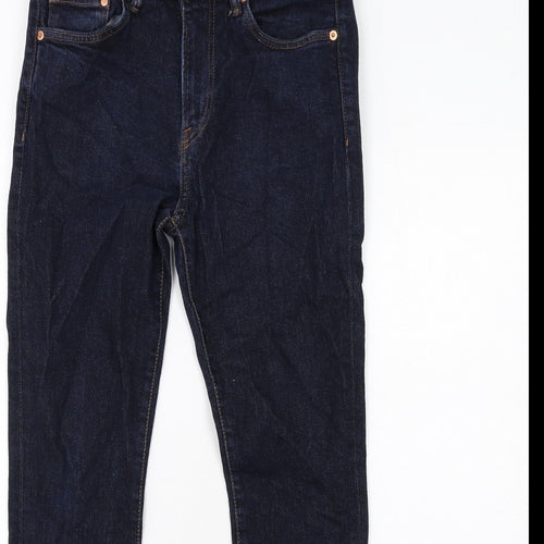 H&M Mens Blue Cotton Skinny Jeans Size 32 in L32 in Regular Zip