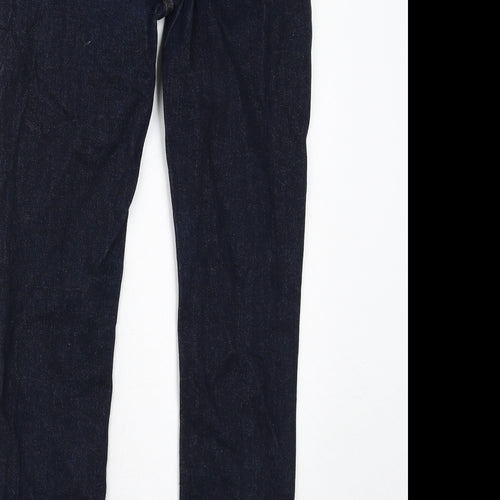H&M Mens Blue Cotton Skinny Jeans Size 32 in L32 in Regular Zip