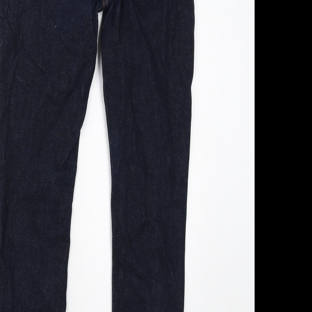 H&M Mens Blue Cotton Skinny Jeans Size 32 in L32 in Regular Zip