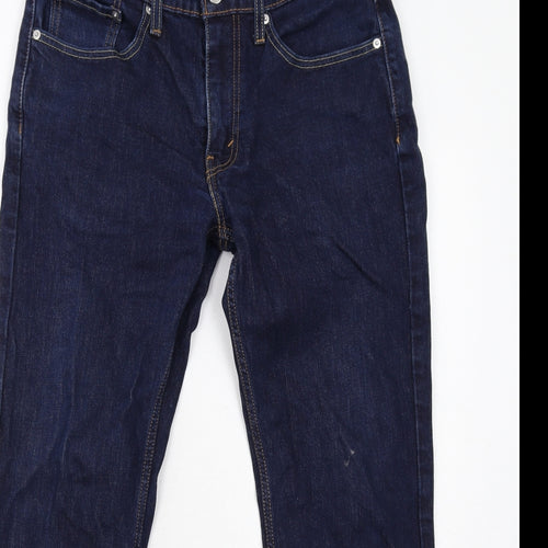 Levi's Mens Blue Cotton Straight Jeans Size 32 in L30 in Regular Zip