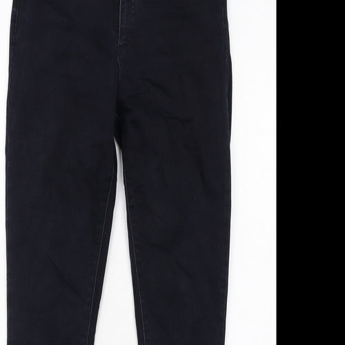 YAYA Womens Black Cotton Skinny Jeans Size 12 Regular Zip