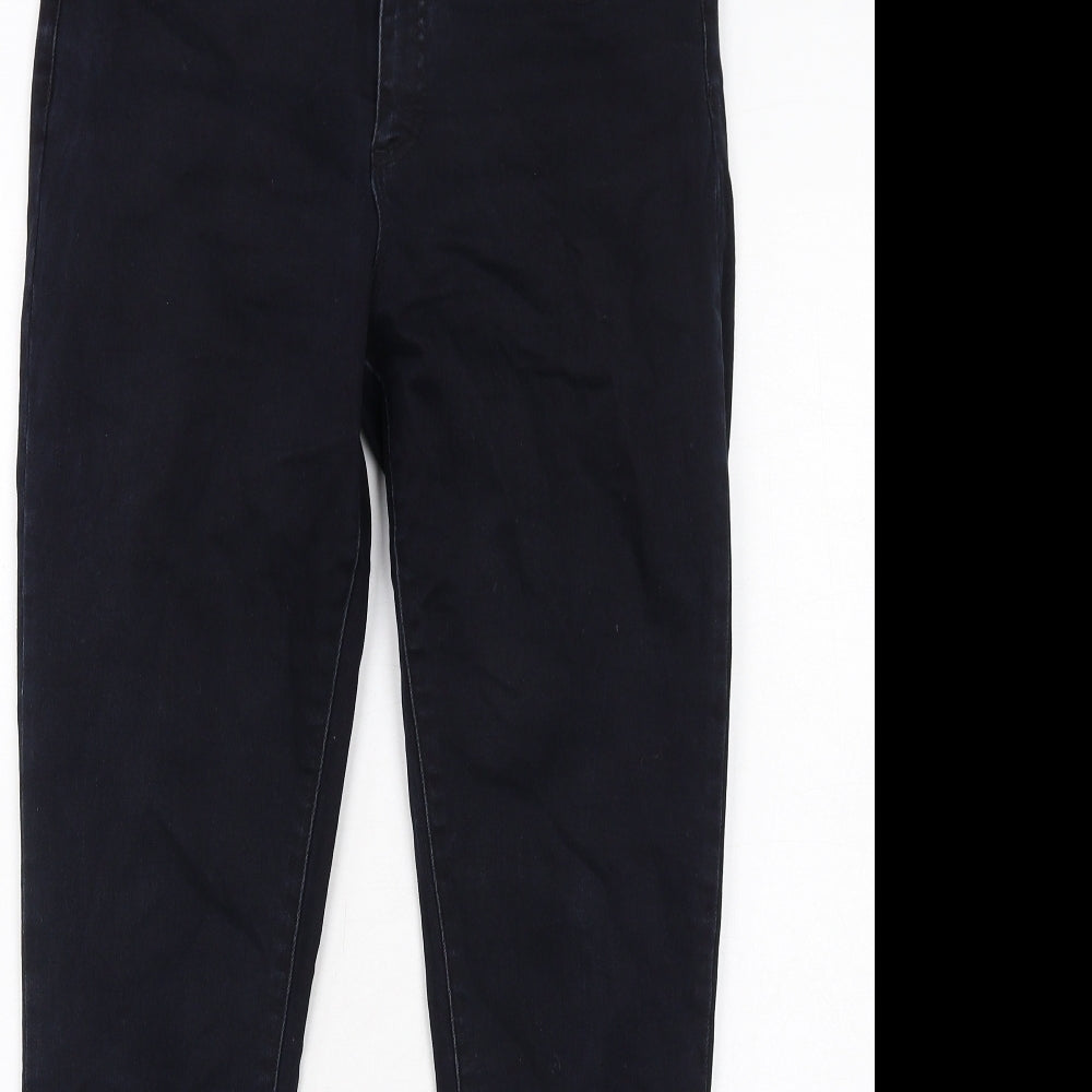 YAYA Womens Black Cotton Skinny Jeans Size 12 Regular Zip