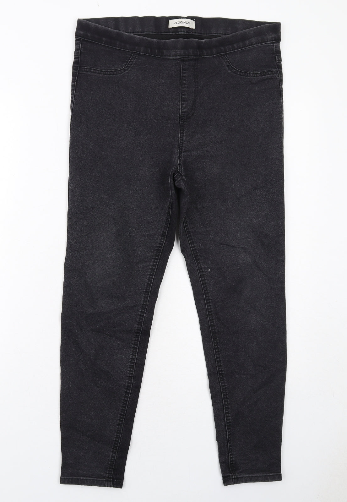 Marks and Spencer Womens Black Cotton Jegging Jeans Size 14 Regular