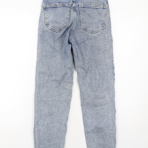 Stradivarius Womens Blue Cotton Skinny Jeans Size 6 Regular Zip