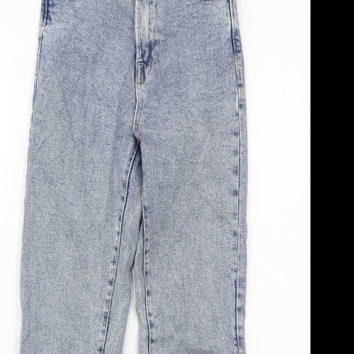 Stradivarius Womens Blue Cotton Skinny Jeans Size 6 Regular Zip