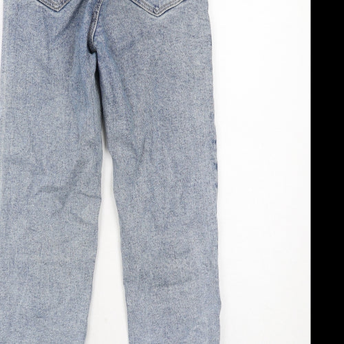 Stradivarius Womens Blue Cotton Skinny Jeans Size 6 Regular Zip