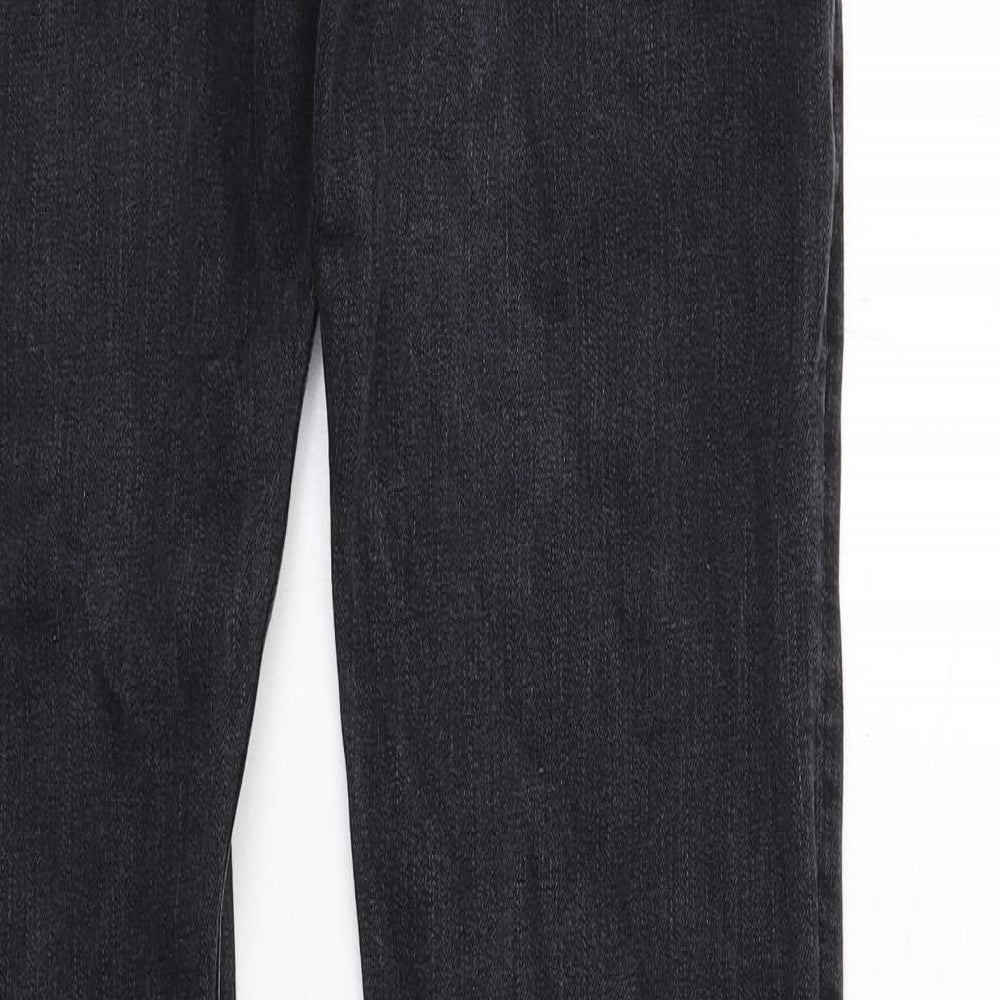 Abercrombie & Fitch Mens Black Cotton Skinny Jeans Size 32 in L36 in Slim Zip