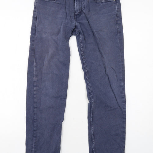 Levi's Mens Blue Cotton Straight Jeans Size 30 in L30 in Regular Zip