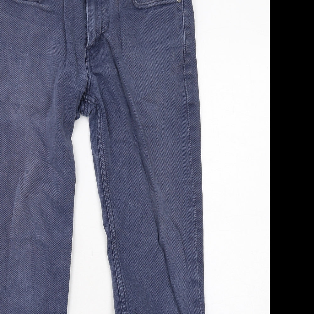 Levi's Mens Blue Cotton Straight Jeans Size 30 in L30 in Regular Zip