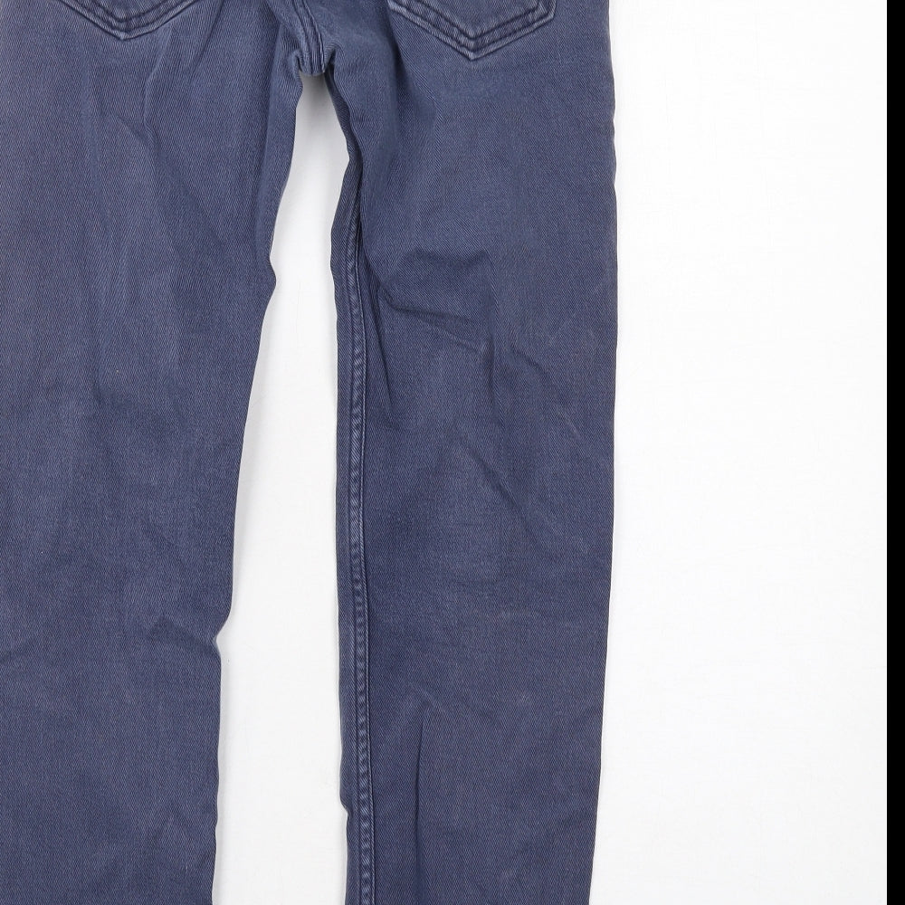 Levi's Mens Blue Cotton Straight Jeans Size 30 in L30 in Regular Zip