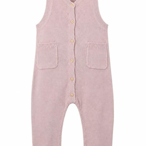 H&M Girls Pink Cotton Jumpsuit One-Piece Size 3 Years Button