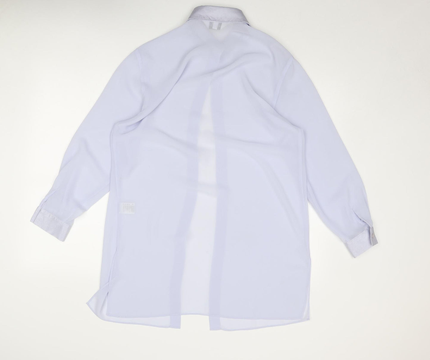 Whimsy Womens Purple Polyester Tunic Blouse Size 10 Collared