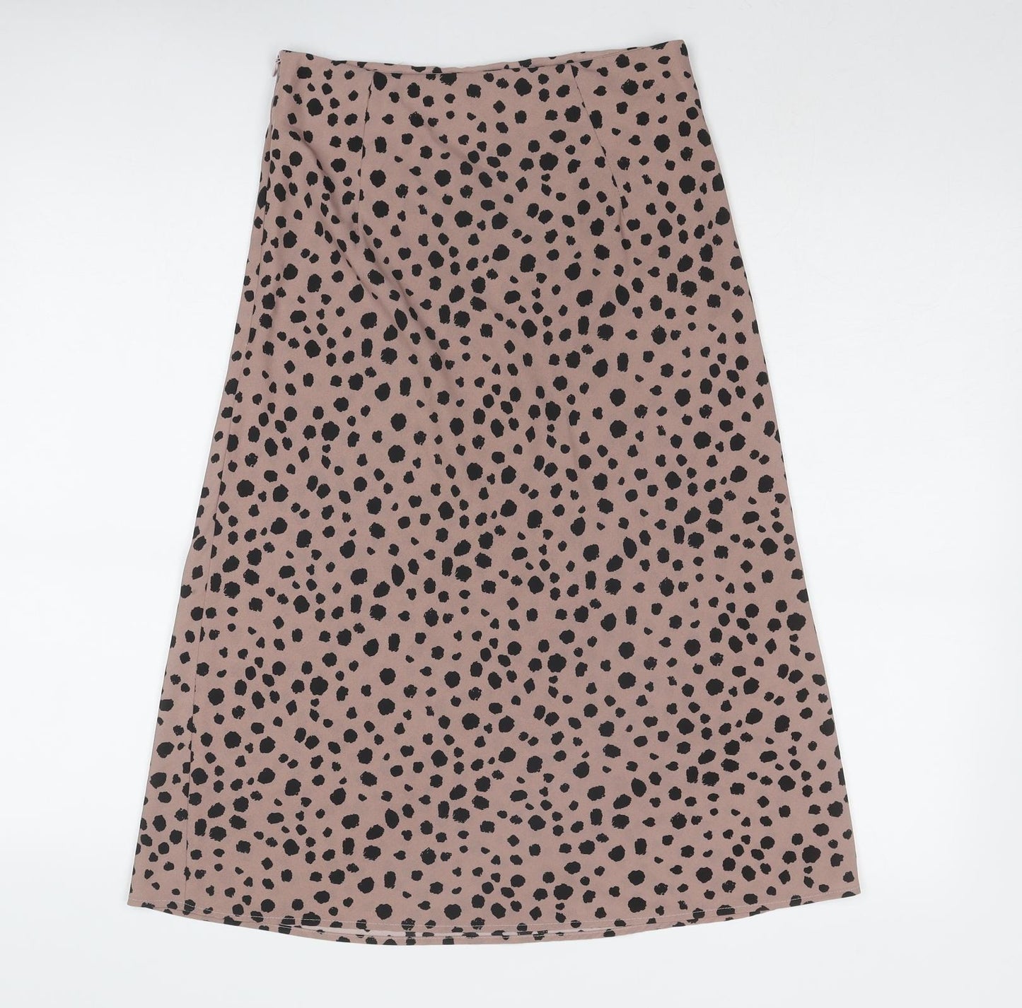 Nasty Gal Womens Brown Geometric Polyester Peasant Skirt Size 8 Zip