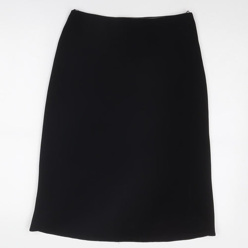 Spirit Womens Black Polyester A-Line Skirt Size 10